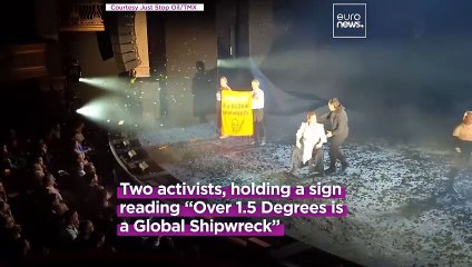 Watch: Just Stop Oil activists disrupt Sigourney Weaver on stage during 'The Tempest' show