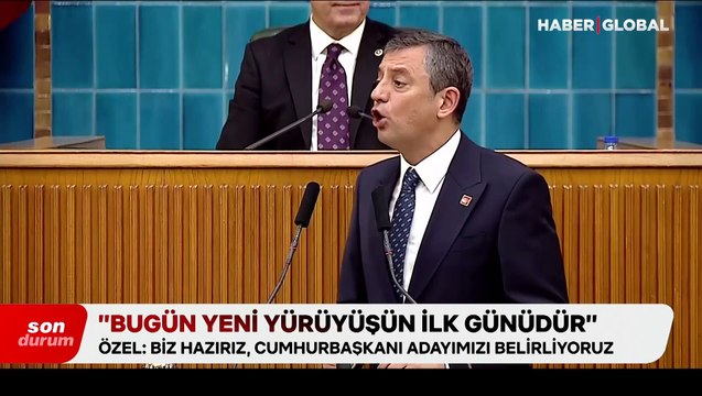 Özgür Özel'den 'cumhurbaşkanı adayı' açıklaması: Bugün yeni yürüyüşün ilk günü