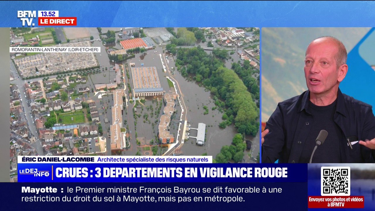"On sait faire des choses qui résiste à l'inondation": Éric Daniel-Lacombe, architecte, présente des solutions d'aménagements urbains pour faire face aux crues