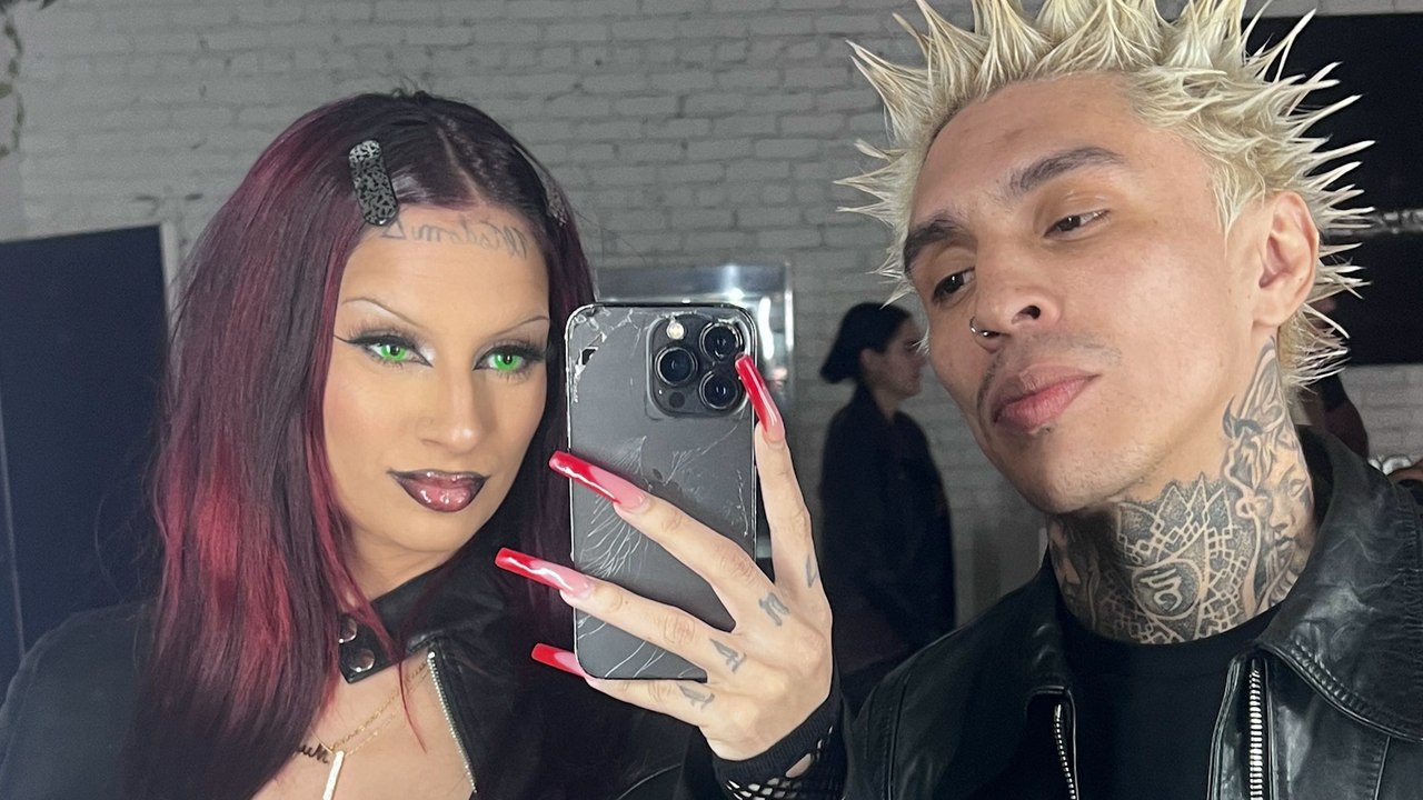 Goth wears all black and dark makeup - but still loves "chick flicks and anything pink"