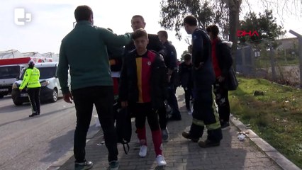 Antalya'da Midibüs ile iş makinesi çarpıştı; 15'i çocuk, 23 yaralı