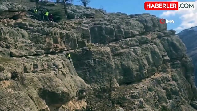 Kayalık Alanda Mahsur Kalan Keçi 6 Gün Sonra Kurtarıldı