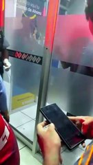 Hombre se encierra en cajero automático en Choluteca