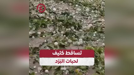 تساقط كثيف لحبات البرد