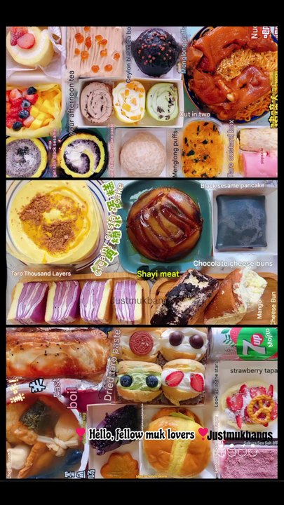 #108 Desserts Mukbang ASMR || Tiger skin rolls, cream puffs, towel rolls, mochi, box cakes, lava...