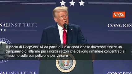 Trump: Il lancio di DeepSeek AI da parte di un azienda cinese campanello di allarme