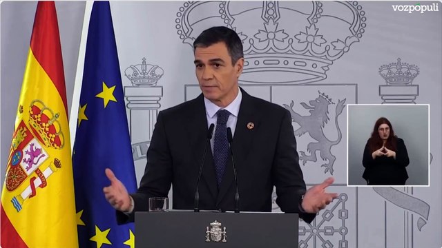 Sánchez, llama a PP y VOX Coalición negacionista