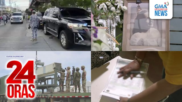 24 Oras: (Part 2) Driver ng sasakyan ng anak ni Sen. Tulfo na isang congressman, natiketan; fans at ibang nagmamahal, dumagsa sa huling araw ng public viewing ng labi ni Gloria Romero; surveys at gastos ng mga kandidato kabilang para sa mga..., atbp.