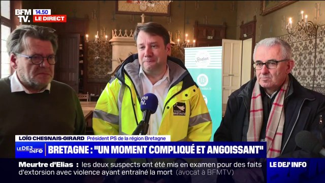 Inondations: 400 évacuations en Bretagne ont eu lieu depuis le début de la crue, assure Loïg Chesnais-Girard (président de la région)