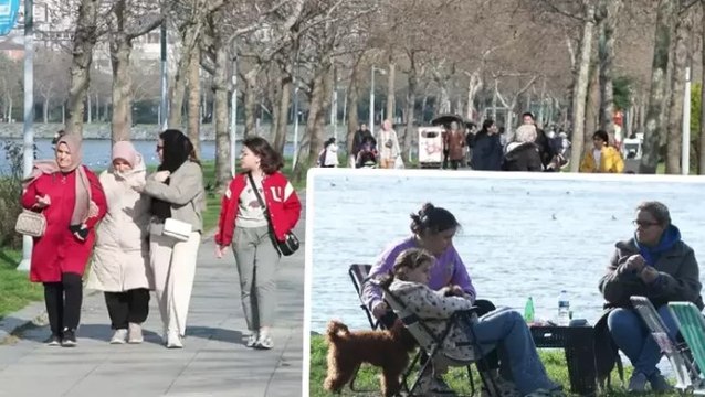 İstanbul’da güneşli havayı fırsat bilenler sahilleri doldurdu