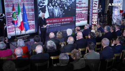 Mattarella: "Auschwitz conseguenza diretta delle leggi fasciste"