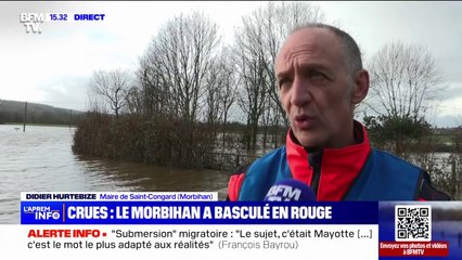Crues: "On a évacué 6 personnes", déplore le maire de Saint-Congard (Morbihan)