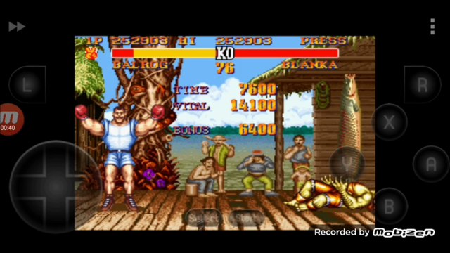 Street Fighter II Turbo: Hyper Fighting Balrog vs Blanka luta completa