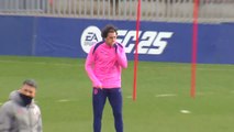 Atletico Madrid training ahead of Salzburg looking to confirm automatic qualification with a win
