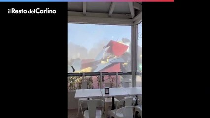 Il video dei danni del vento a San Lazzaro (Bologna)