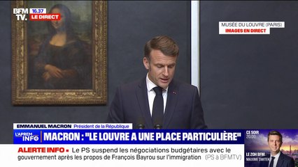 Restauration du Louvre: Emmanuel Macron annonce un projet "Louvre Nouvelle Renaissance"