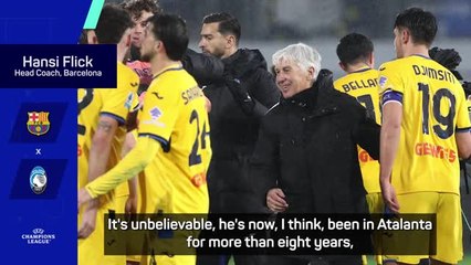 Gasperini has done 'unbelievable' job with Atalanta - Flick