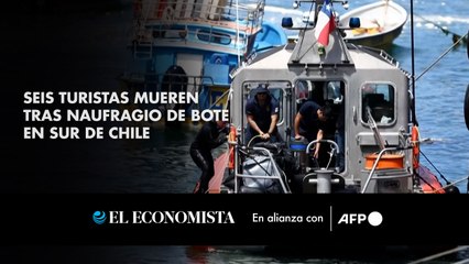 Seis turistas mueren tras naufragio de bote en sur de Chile