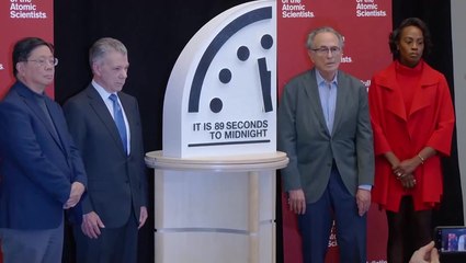 Watch Doomsday Clock's latest update on how close planet is to catastrophe