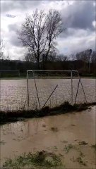 Mugello, il campo sportivo del Sagginale completamente allagato