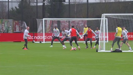 Liverpool train ahead of PSV trip needing a point to top UCL group stage