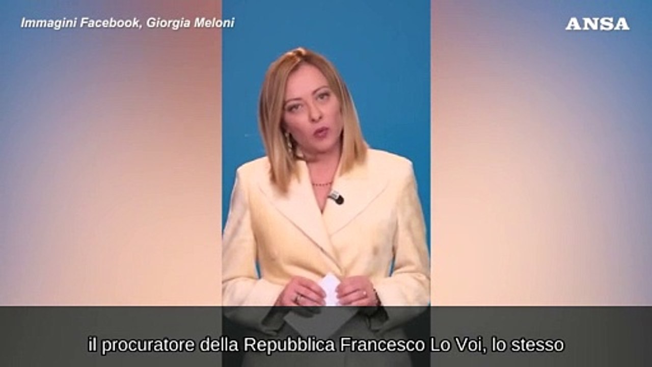 Meloni: "Ho ricevuto un avviso di garanzia da Lo Voi per Almasri"