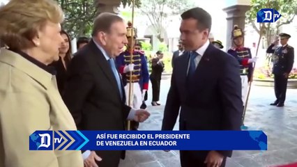 Así fue recibido el presidente de Venezuela en Ecuador