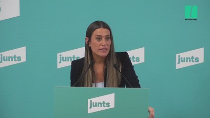 Miriam Nogueras (Junts) sobre la cuestión de confianza a  Sánchez: "Nosotros presentamos es una PNL que invita al Parlamento a hacer un debate y una votación".