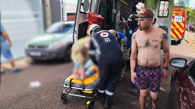Idoso é atropelado e motorista passa mal após acidente no Cascavel Velho