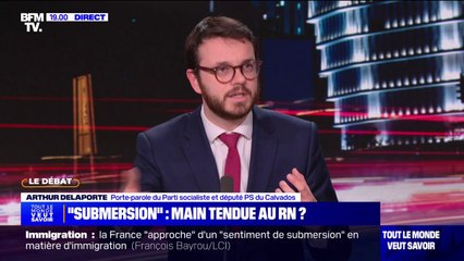 Propos polémiques de François Bayrou sur l'immigration: "Dans les quartiers, c'est là où vous avez le plus de mixité et de tolérance" réagit Arthur Delaporte, porte-parole du PS