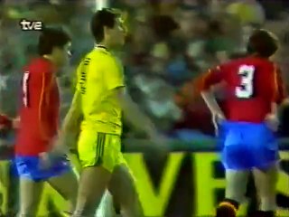 1988 Euro Qualification | Spain vs Romania (Zubizarreta, Butragueño, Hagi)