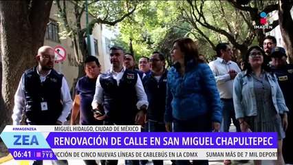 Reinauguran la calle Gobernador Gelati, en la alcaldía Miguel Hidalgo, CDMX