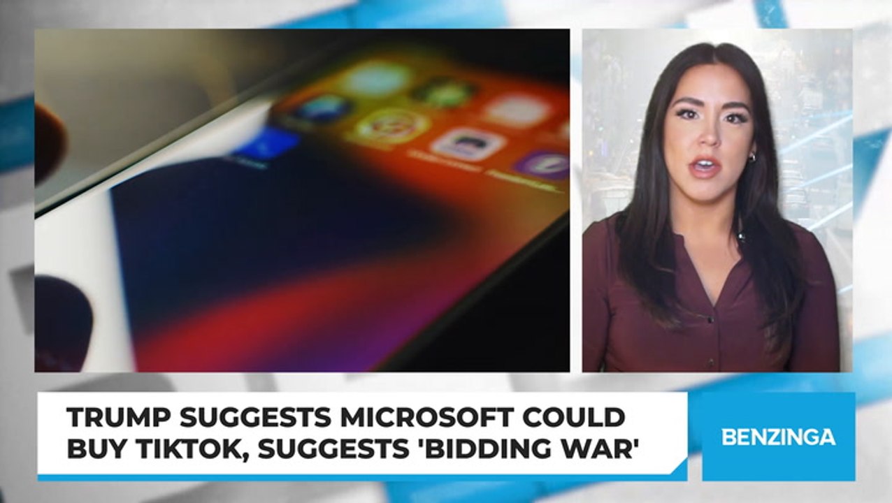 Trump Suggests Microsoft Could Buy TikTok, Suggests 'Bidding War'