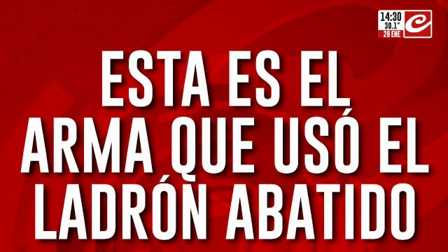 Esta es el arma que usó el ladrón abatido: murió con el dedo en el gatillo