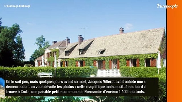 Voici la sublime dernière demeure de Jacques Villeret située dans un petit village, un lieu dont il n'a pas pu profiter