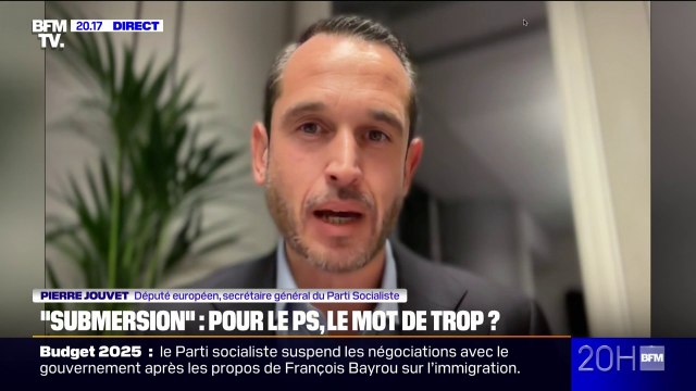 Propos polémiques de François Bayrou sur l'immigration: On ne combat pas l'extrême droite en utilisant ses mots réagit Pierre Jouvet, secrétaire général du PS