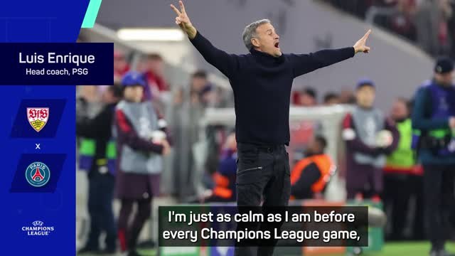 Enrique 'not calm at all' as PSG chase UCL play-off spot
