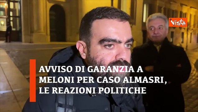 Meloni e l'Avviso di garanzia per caso Almasri, le reazioni politiche