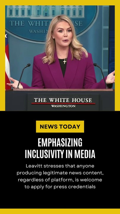 White House Press Secretary Karoline Leavitt Expands Media Access to Social Media Creators
