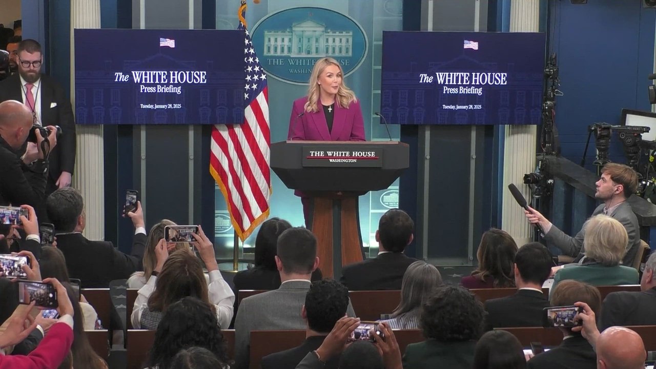 White House briefing with Karoline Leavitt