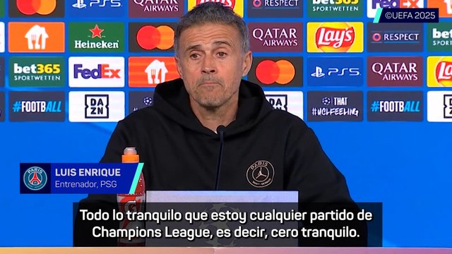 Luis Enrique: Estoy cero tranquilo