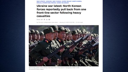 우크라이나 "쿠르스크 내 북한군 일부 최전선에서 일시 퇴각" / YTN