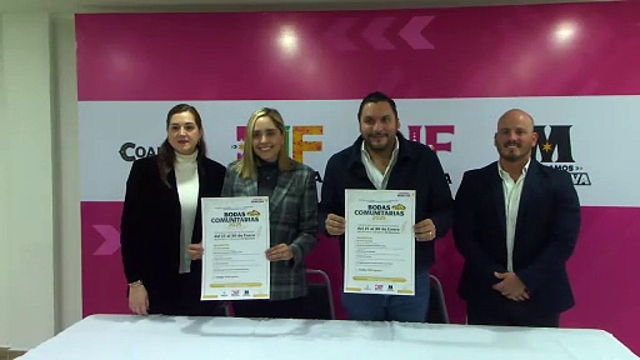 Invitan a participar en bodas comunitarias de Monclova