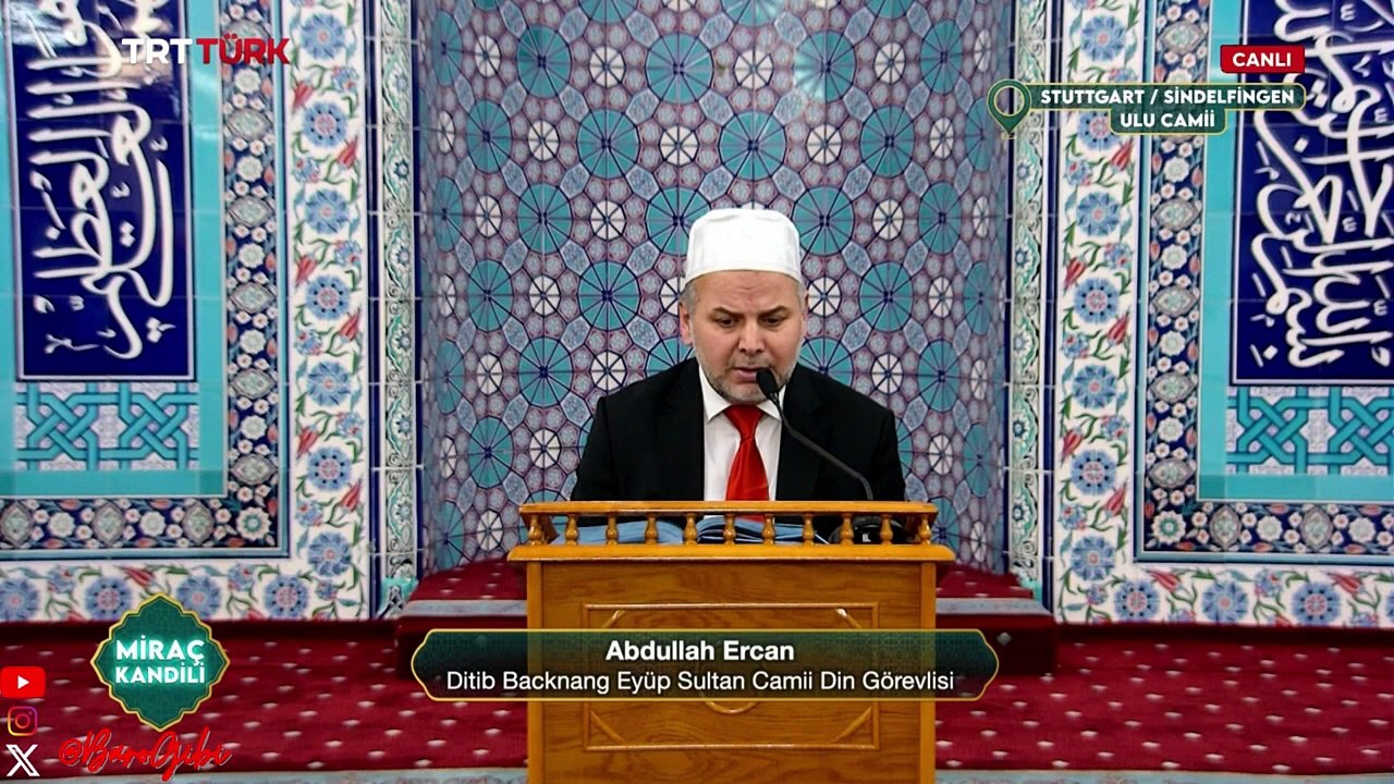 Miraç Kandili | Almanya | Stuttgart | Sindelfingen Ulu Camii (26 Ocak 2025)