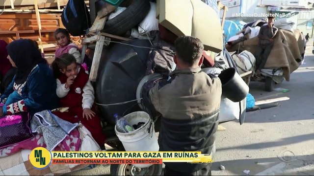Palestinos voltam para Gaza em ruínas após cessar-fogo | Melhor da Noite