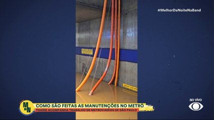 Thaíde mostra trabalho do Metrô de SP durante madrugada | Melhor da Noite