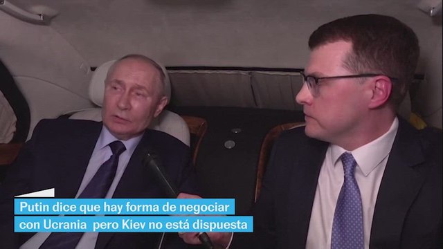 Putin dice que hay una forma de negociar con Ucrania, pero Kiev no está dispuesta
