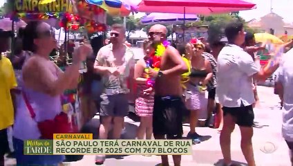 RECORDE! Carnaval de São Paulo terá 767 blocos de rua | Melhor da Tarde