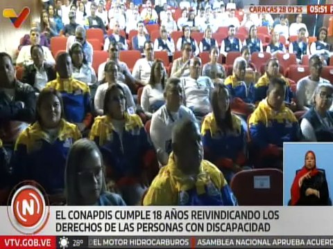 Caracas | Conapdis celebra sus 18 años reivindicando los derechos de las personas con discapacidad