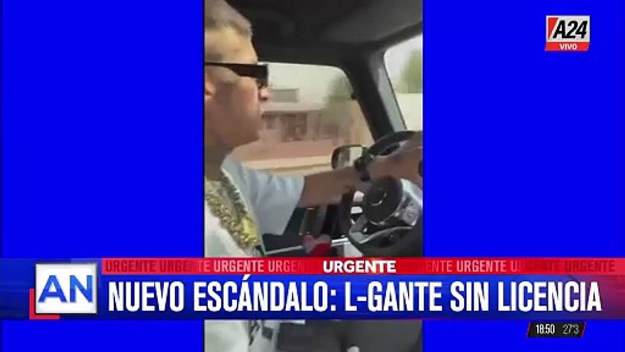 A24.com - 🔴NUEVO ESCÁNDALO PARA L-GANTE： LE SACARON LA LICENCIA DE CONDUCIR  Wanda Nara publicó